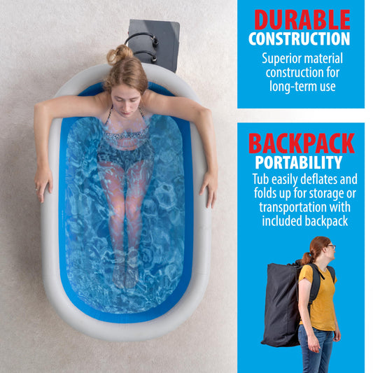 Polar Revive Glacier Ice Bathtub with Chiller. 1 HP Chiller with Tub Included (Gray, 1 HP)